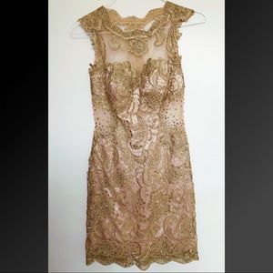 Gold Jeweled Dress